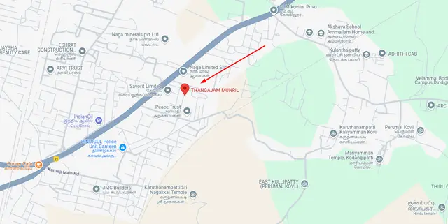 Where is Thangajam Munril located?